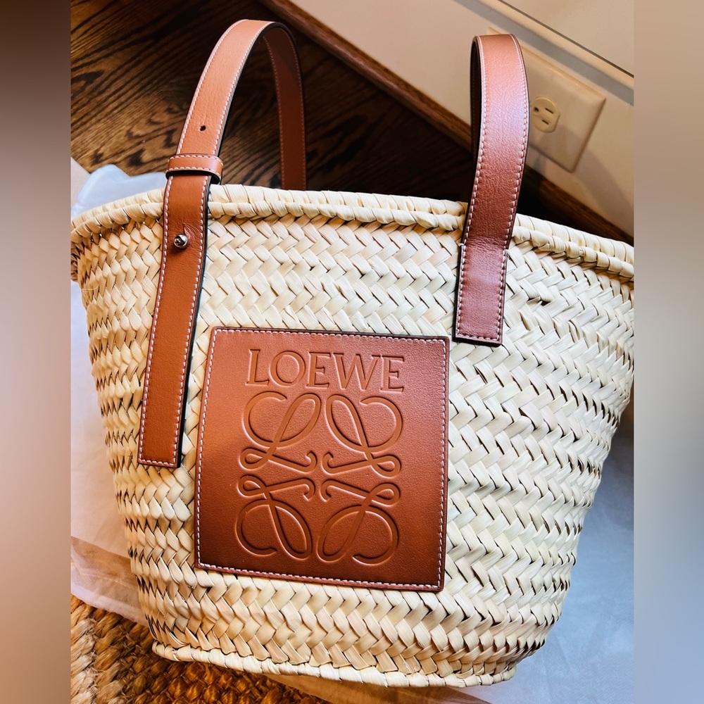 Paula’s Ibiza Woven Palm Basket Tote Bag - Bergdorf Goodman